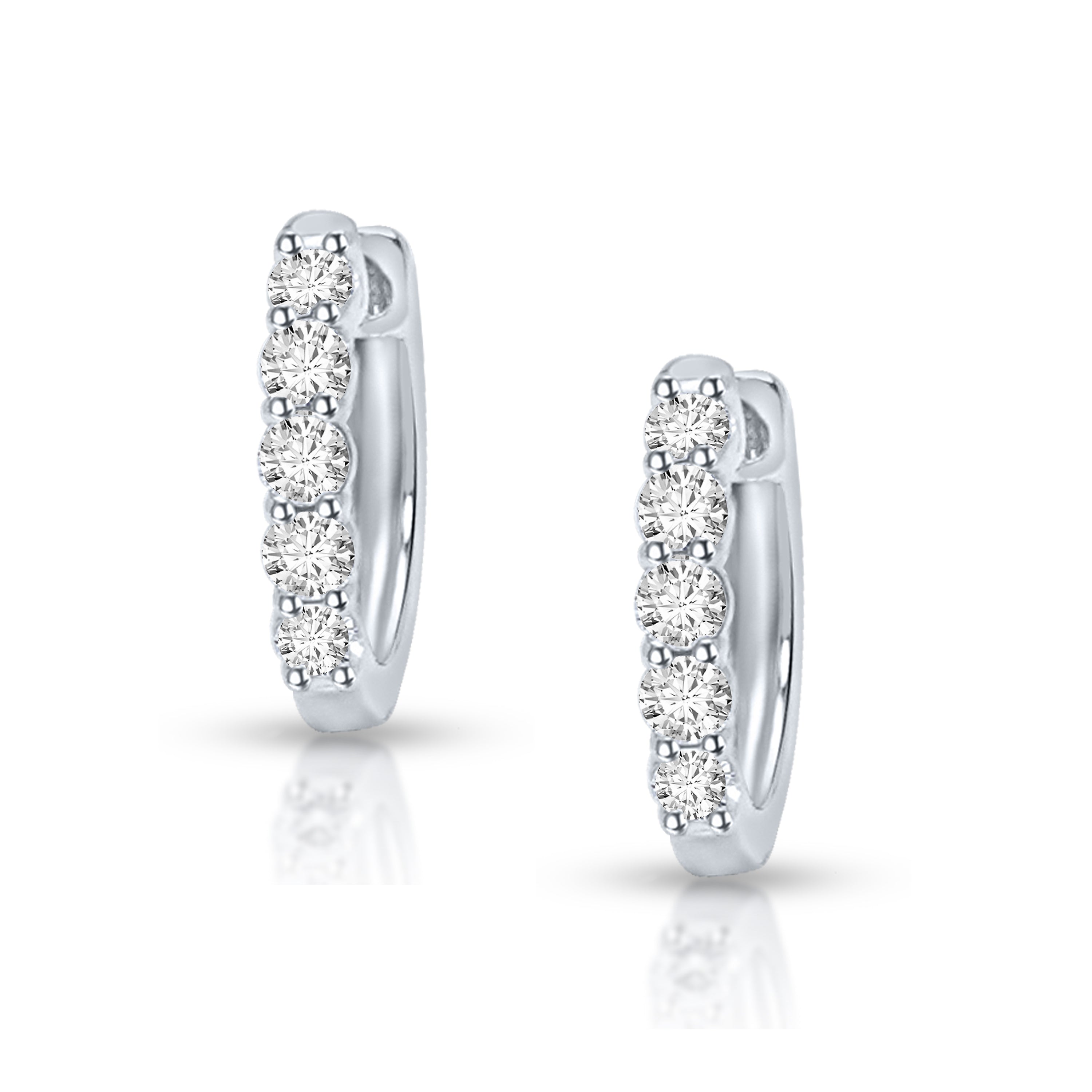 0.50Ct 10K Hoop Earring