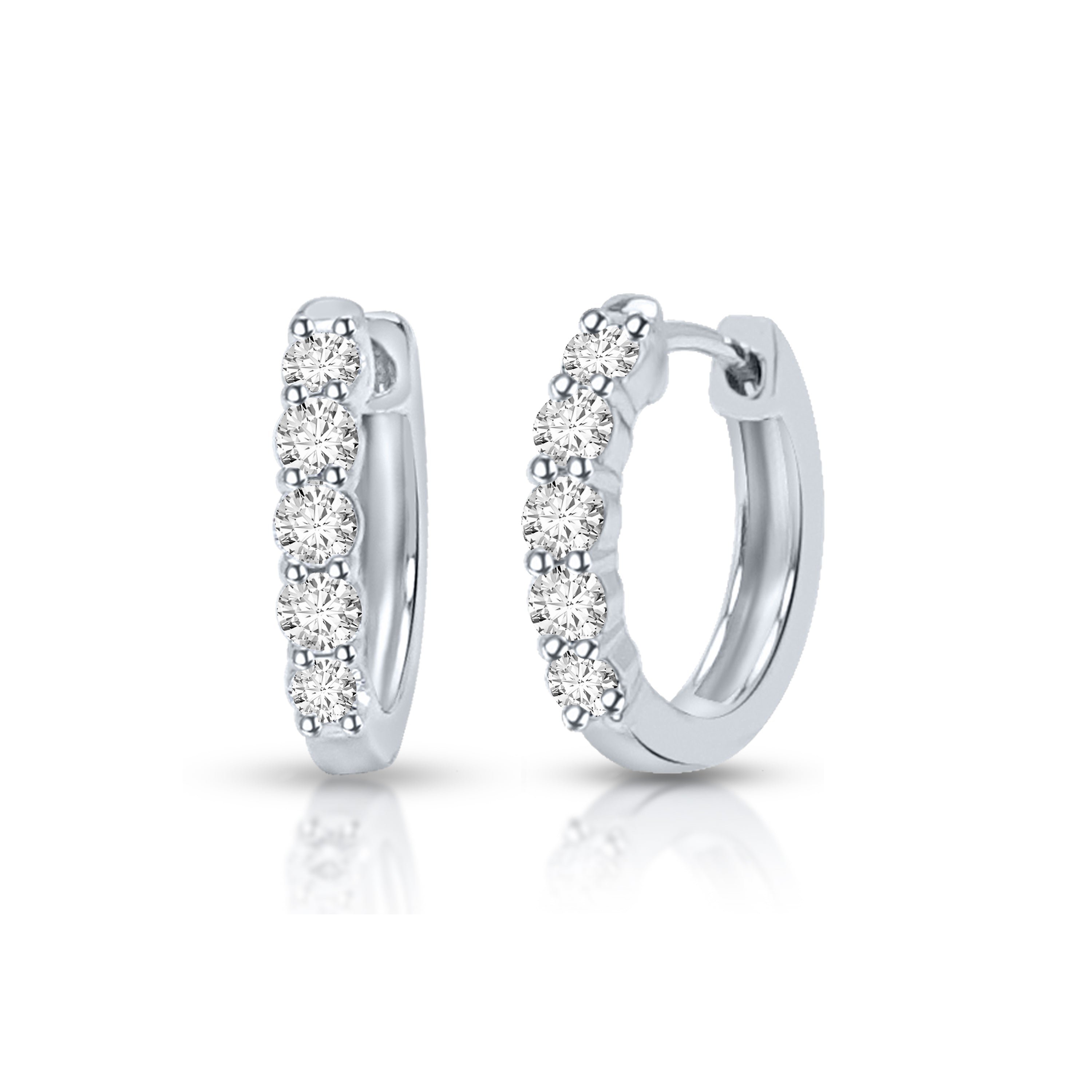 0.50Ct 10K Hoop Earring