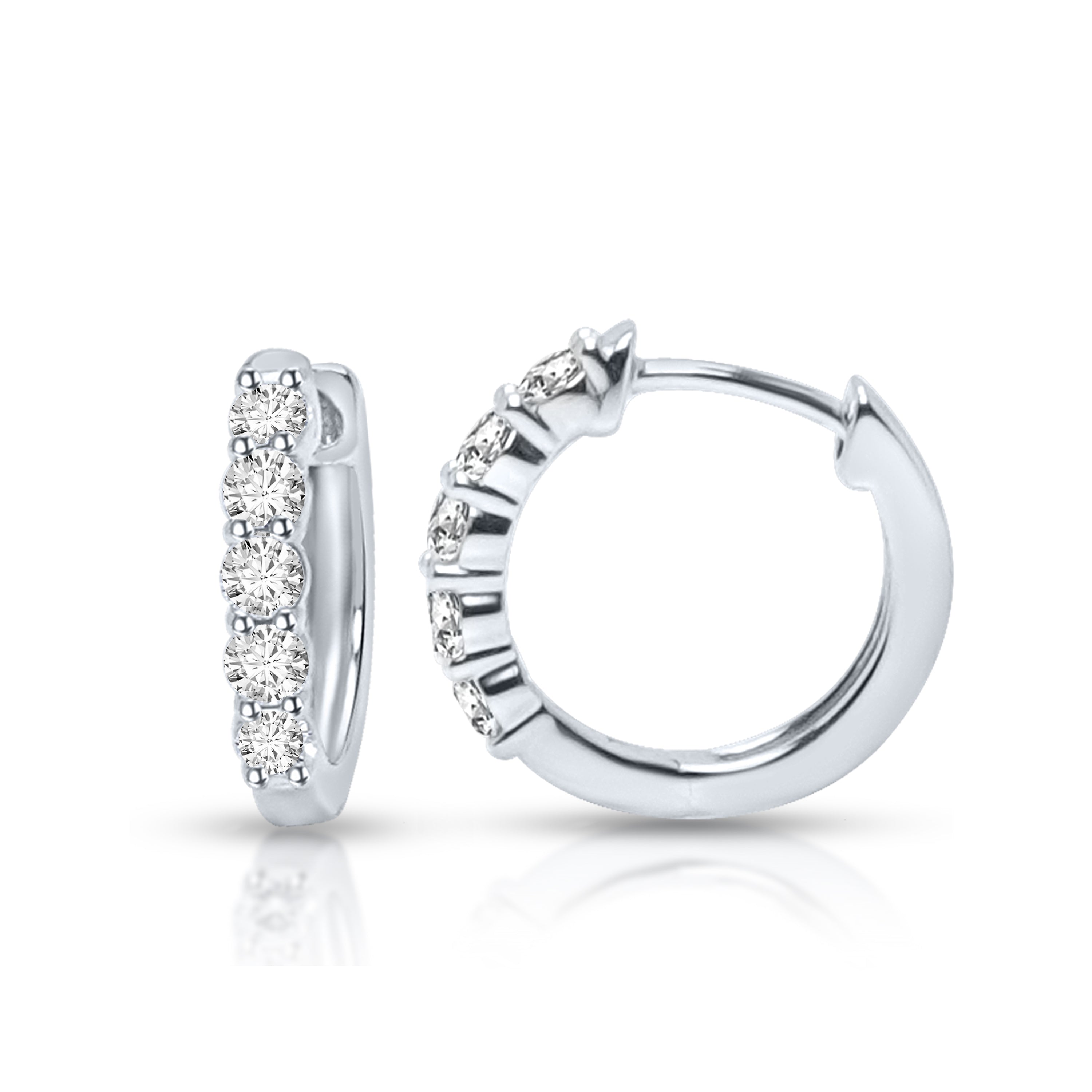 0.50Ct 10K Hoop Earring