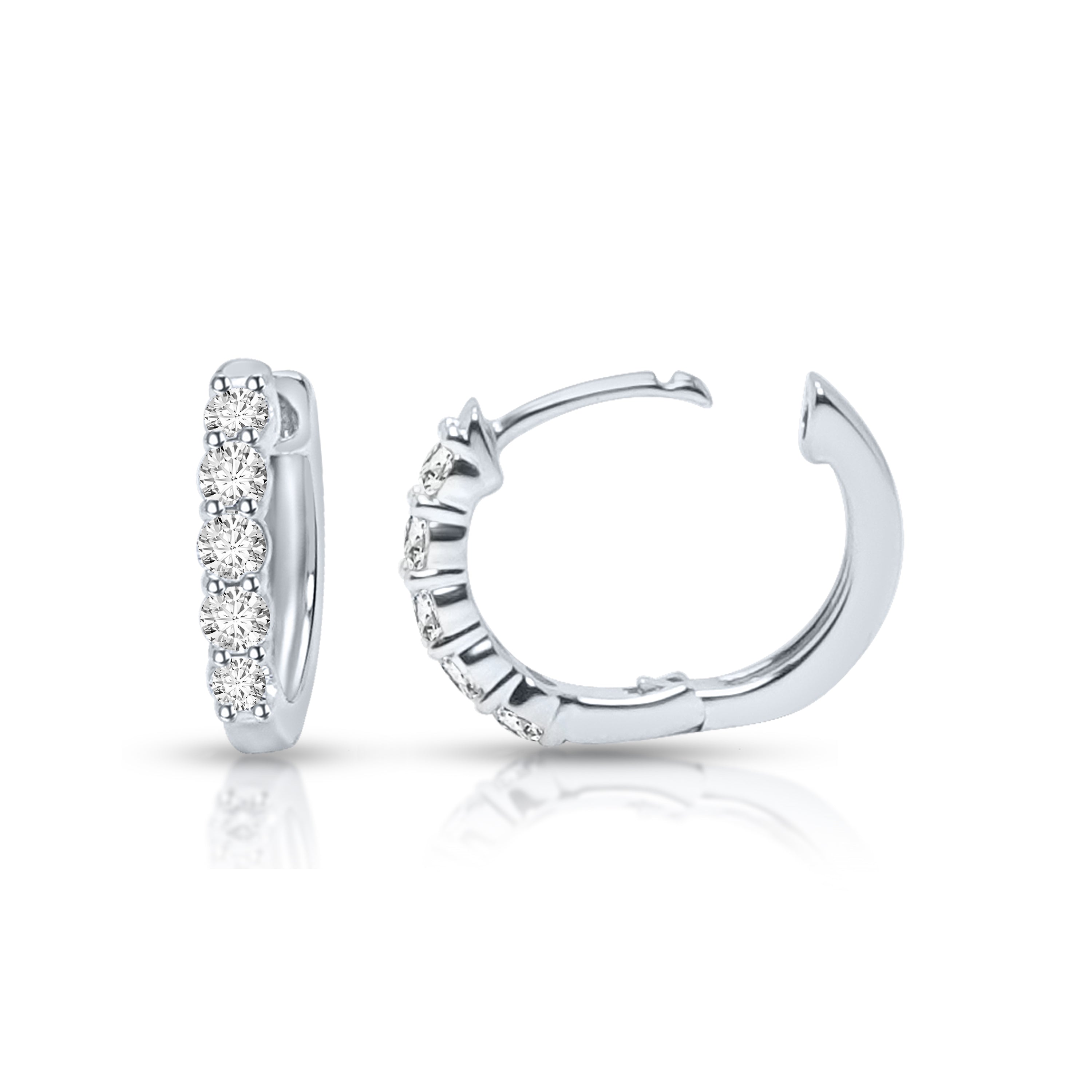 0.50Ct 10K Hoop Earring