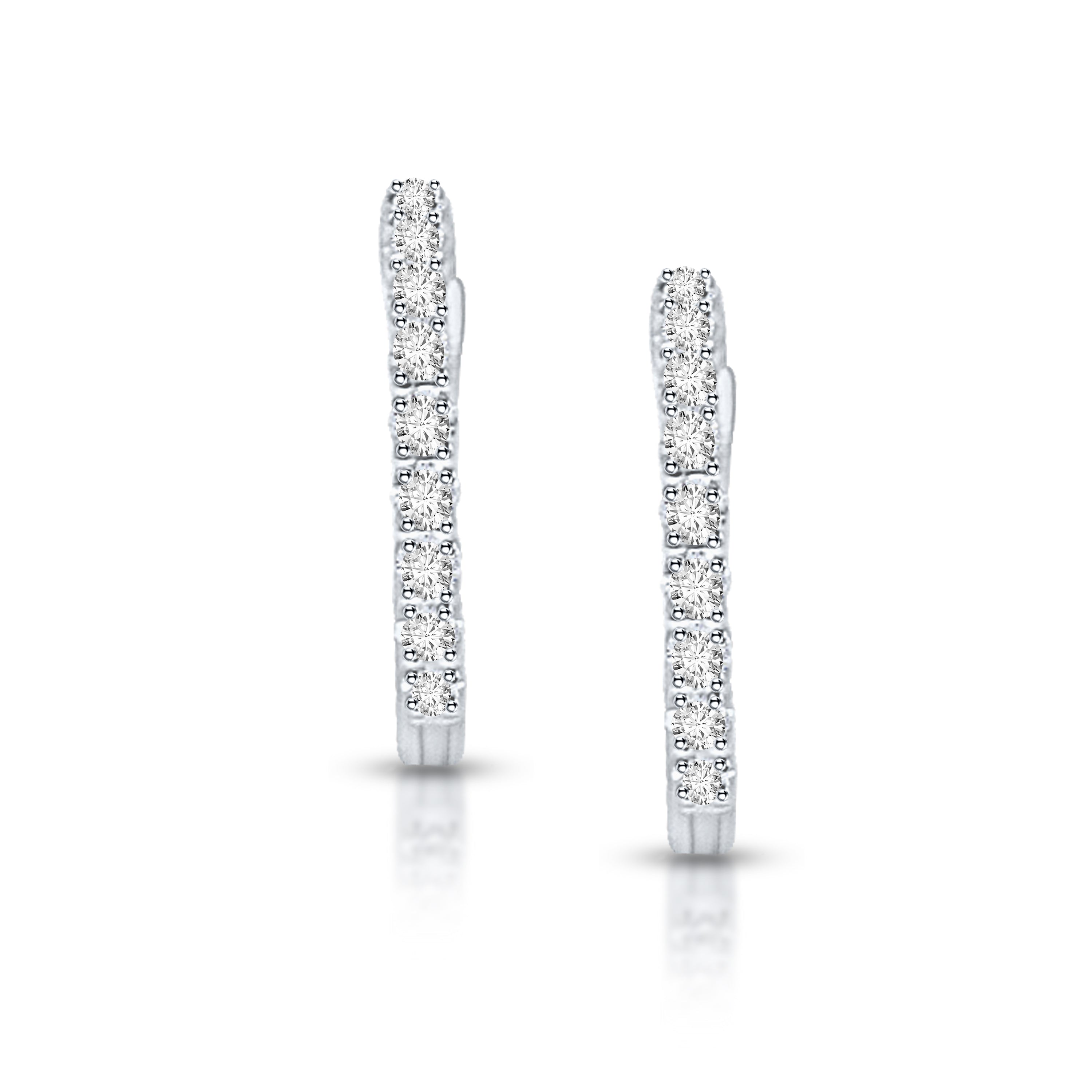 0.33Ct 10K Hoop Earring