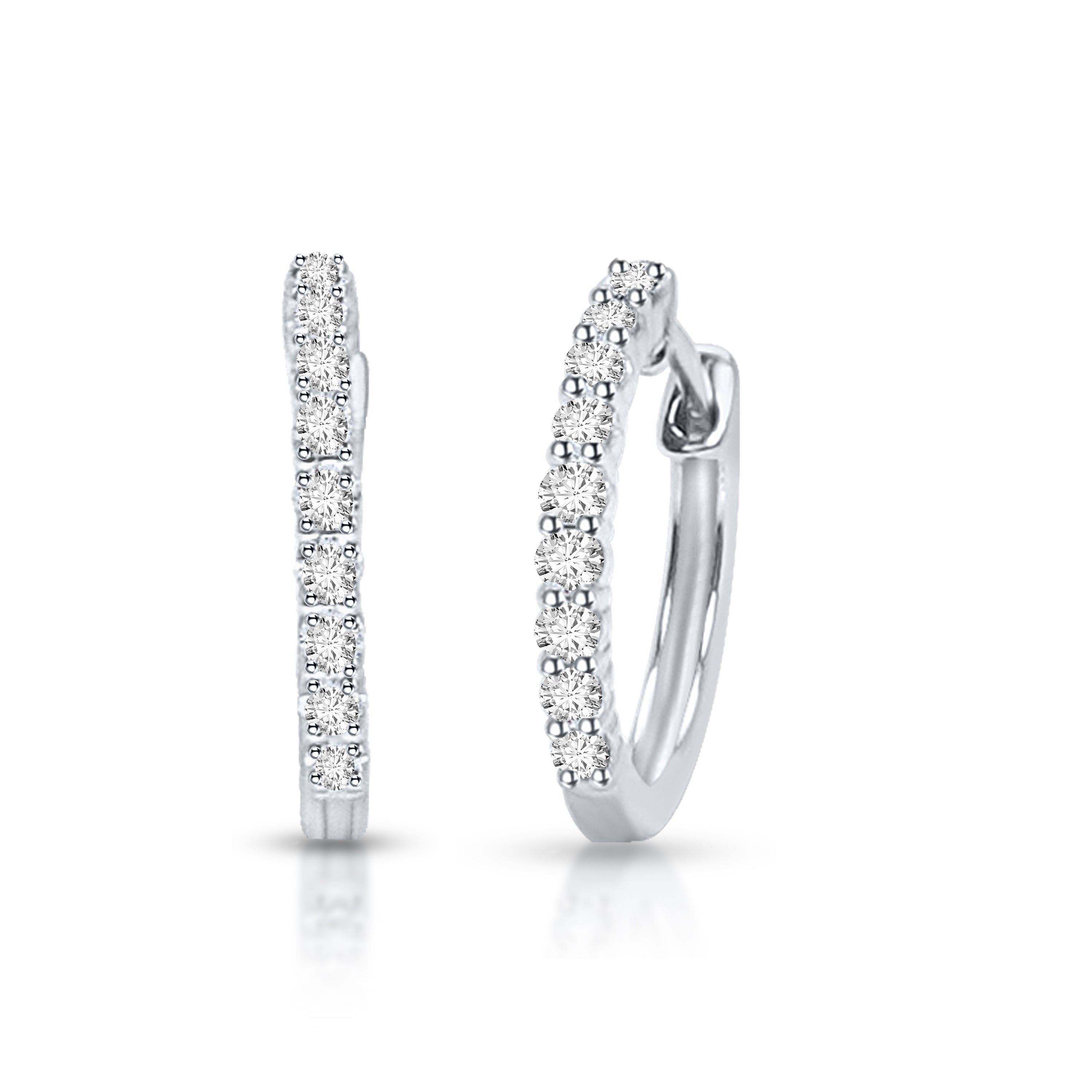 0.33Ct 10K Hoop Earring