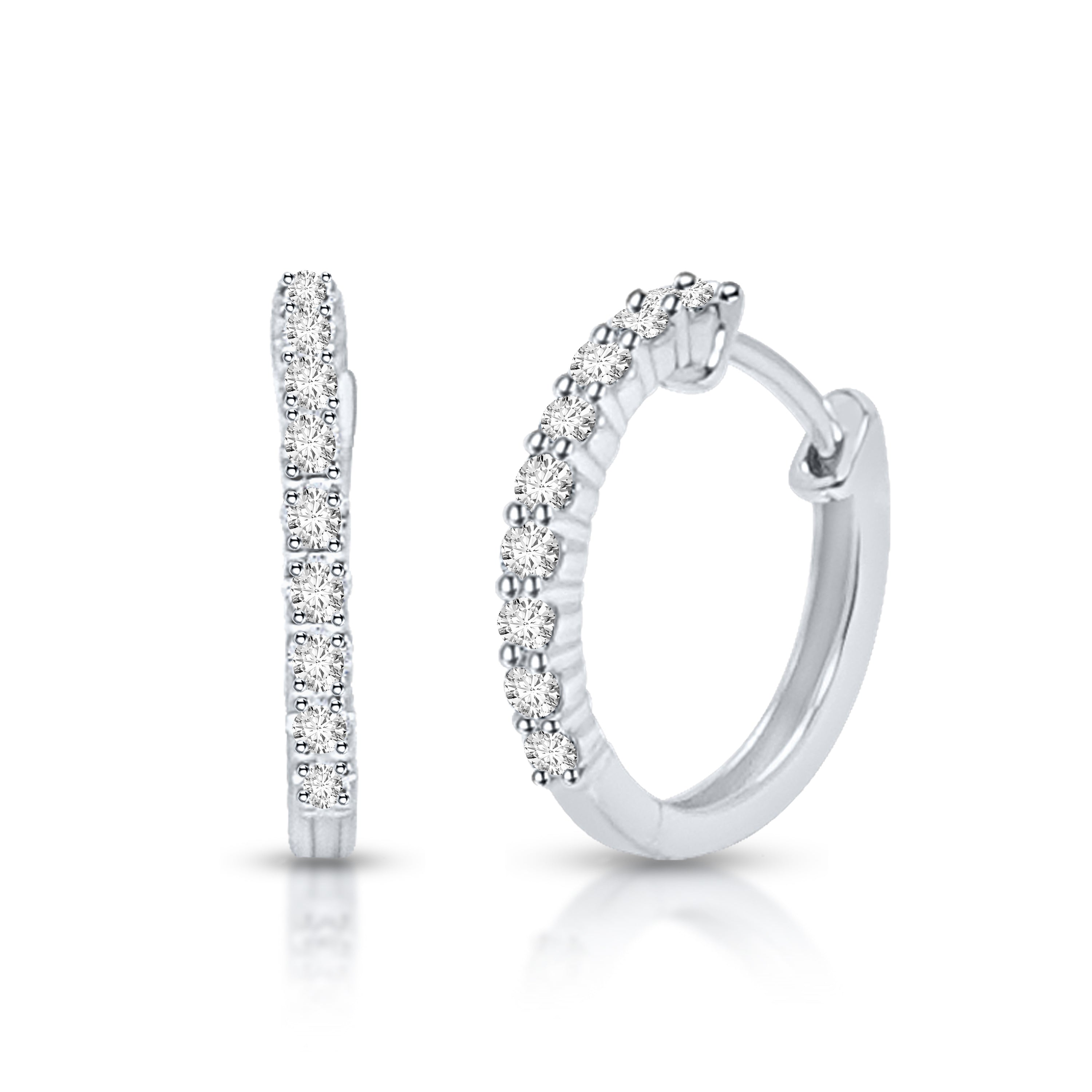 0.33Ct 10K Hoop Earring