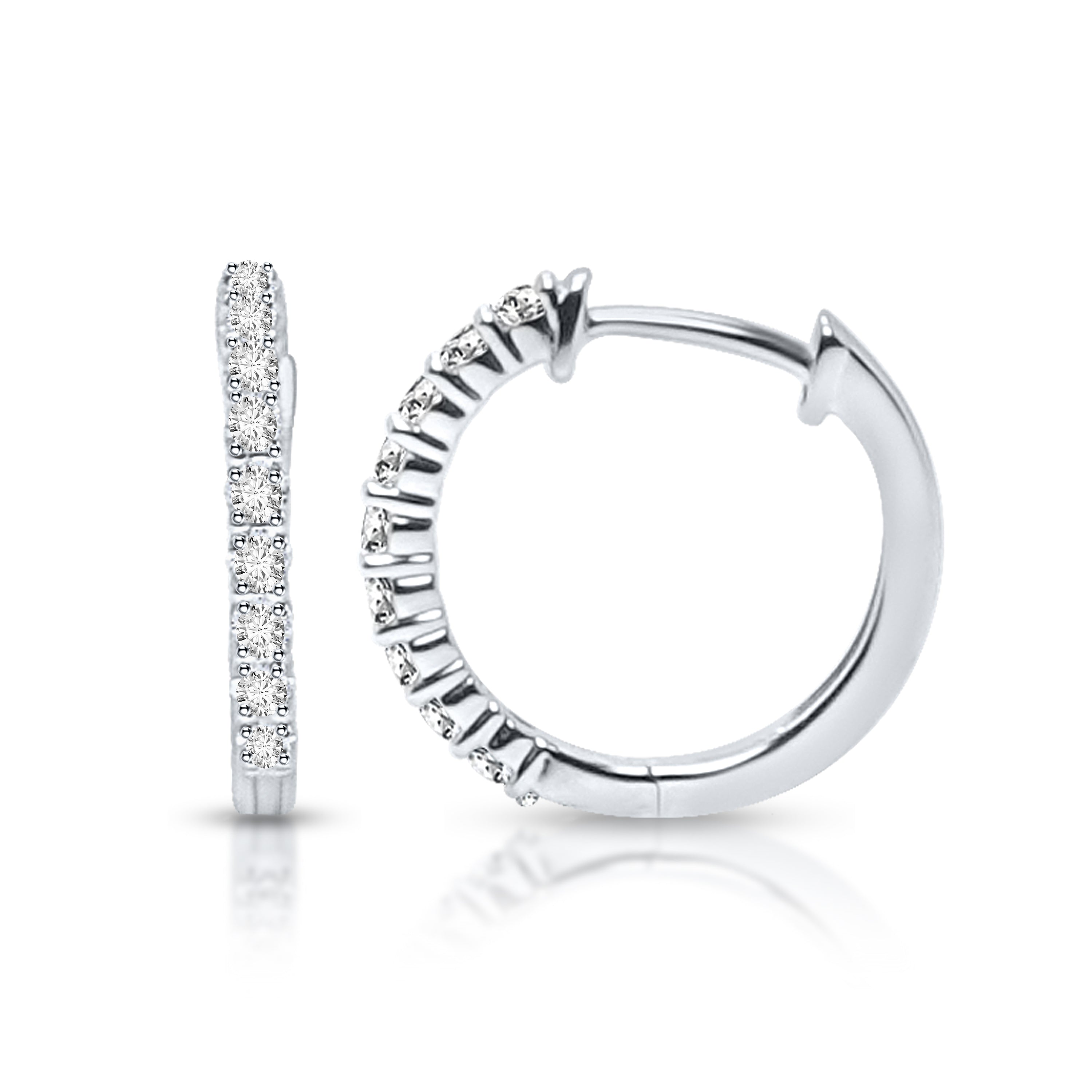 0.33Ct 10K Hoop Earring