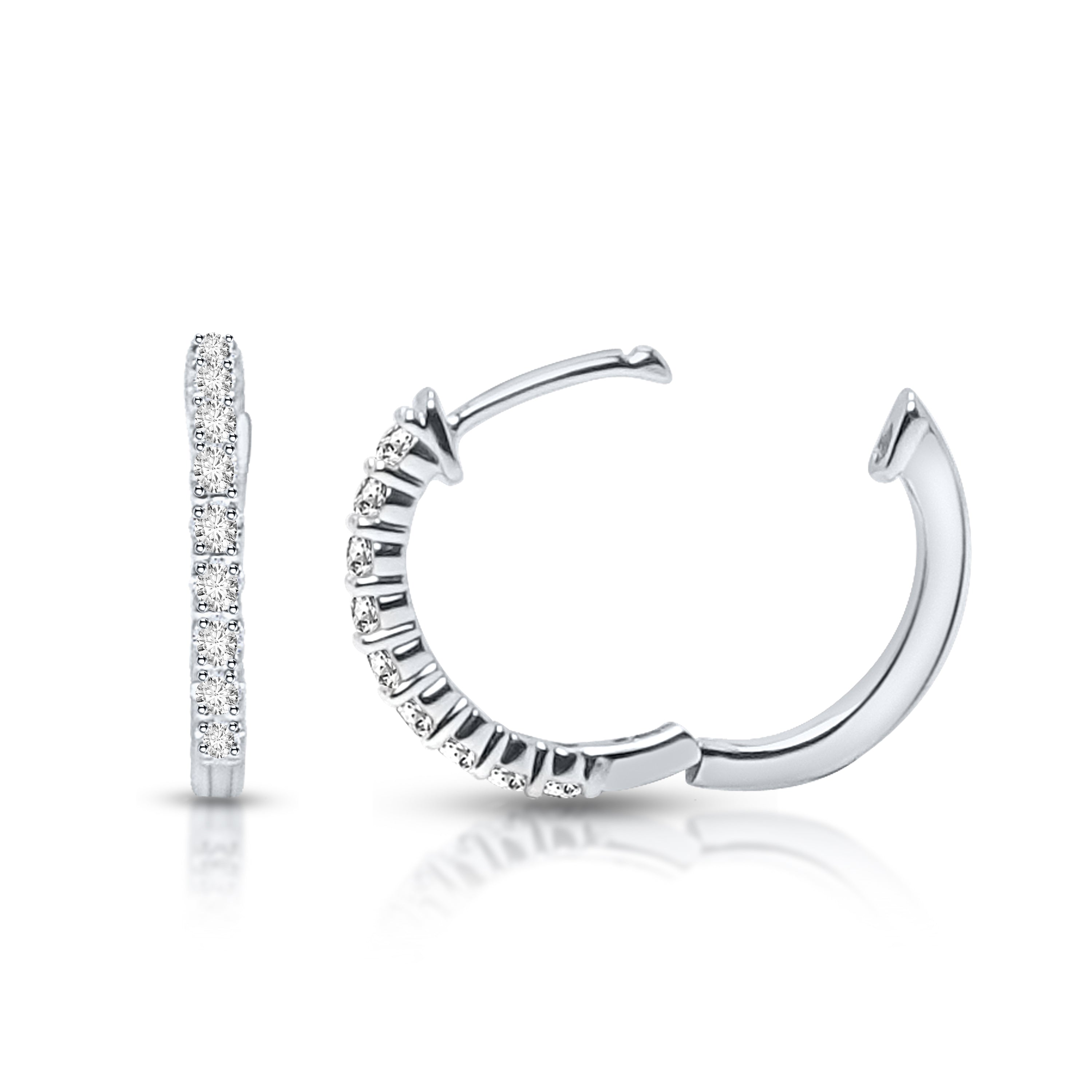 0.33Ct 10K Hoop Earring