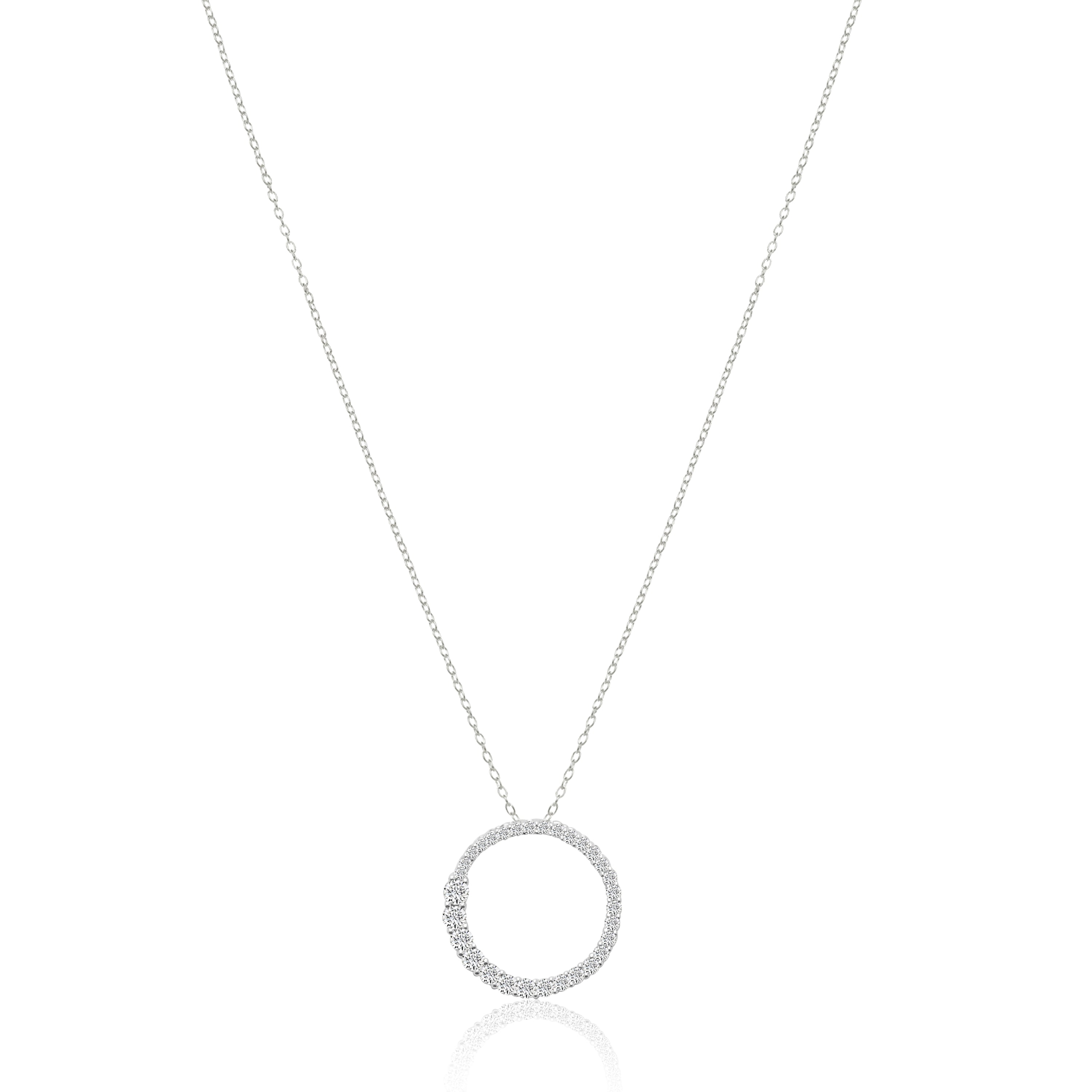 0.50Ct 10K Circle Journey Pendant