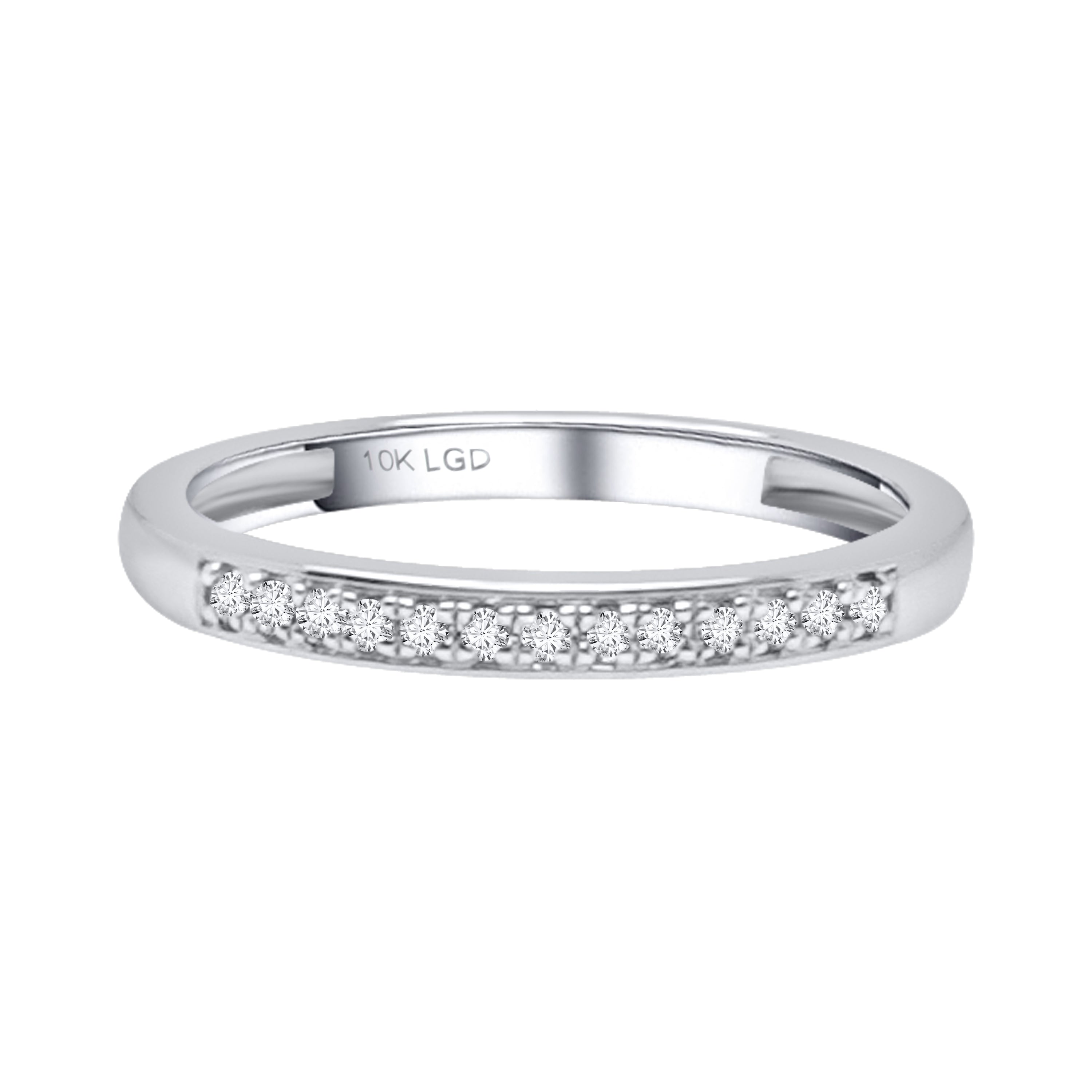 0.10Ct 10K Wedding Band