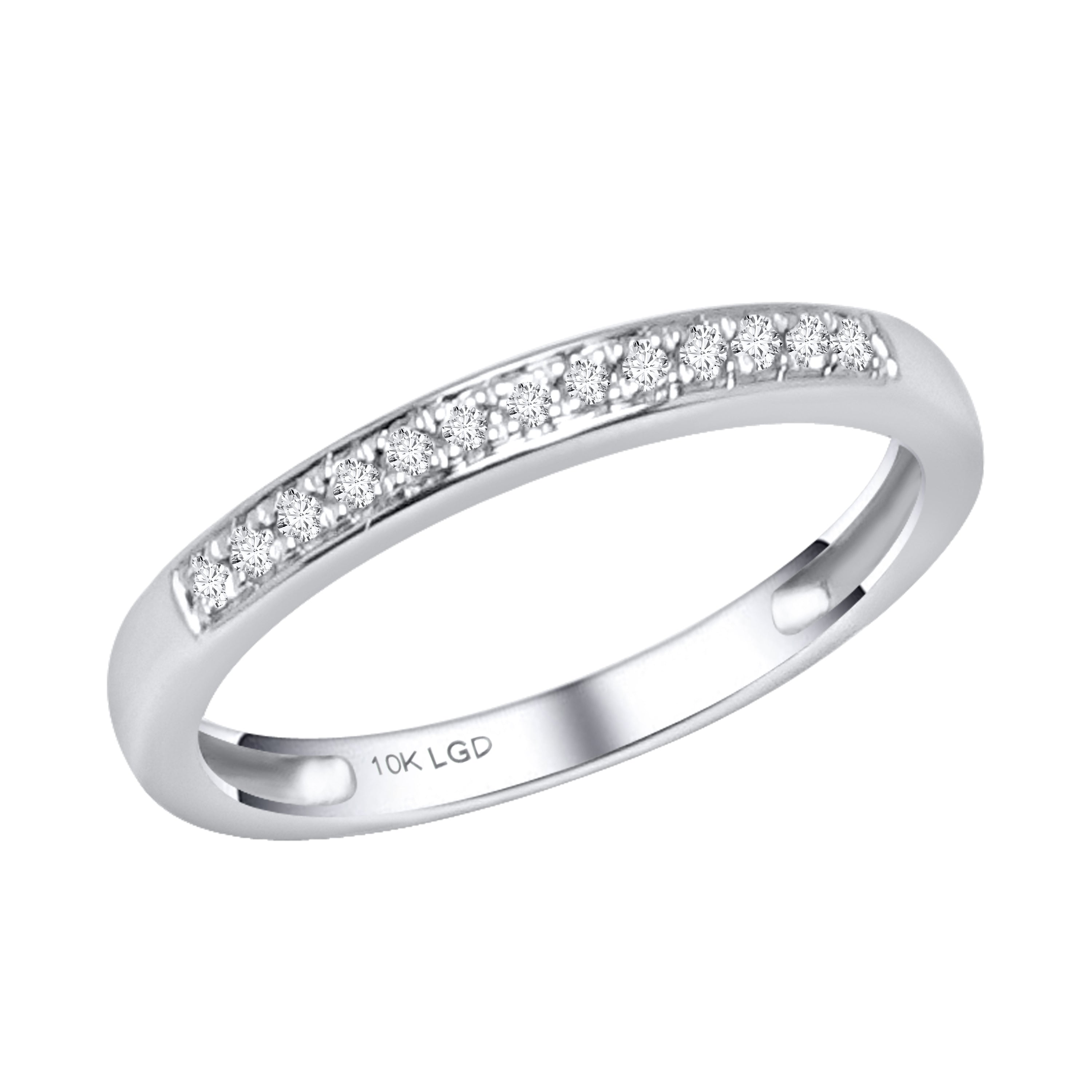 0.10Ct 10K Wedding Band